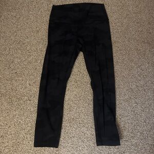 lululemon athletica Black Camo Leggings